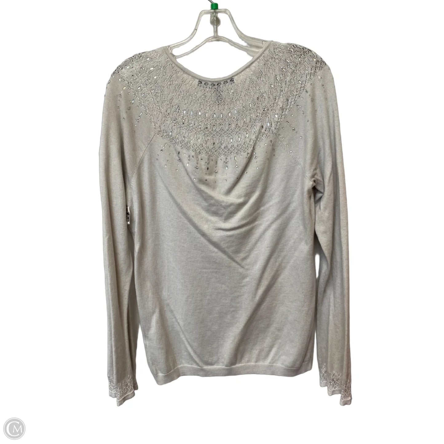 Top Long Sleeve By White House Black Market In Grey, Size: M