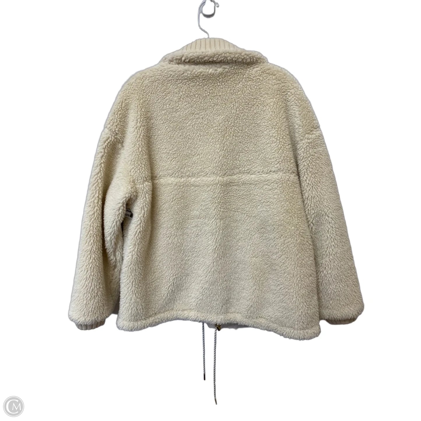 Jacket Faux Fur & Sherpa By Varley In Cream, Size: S