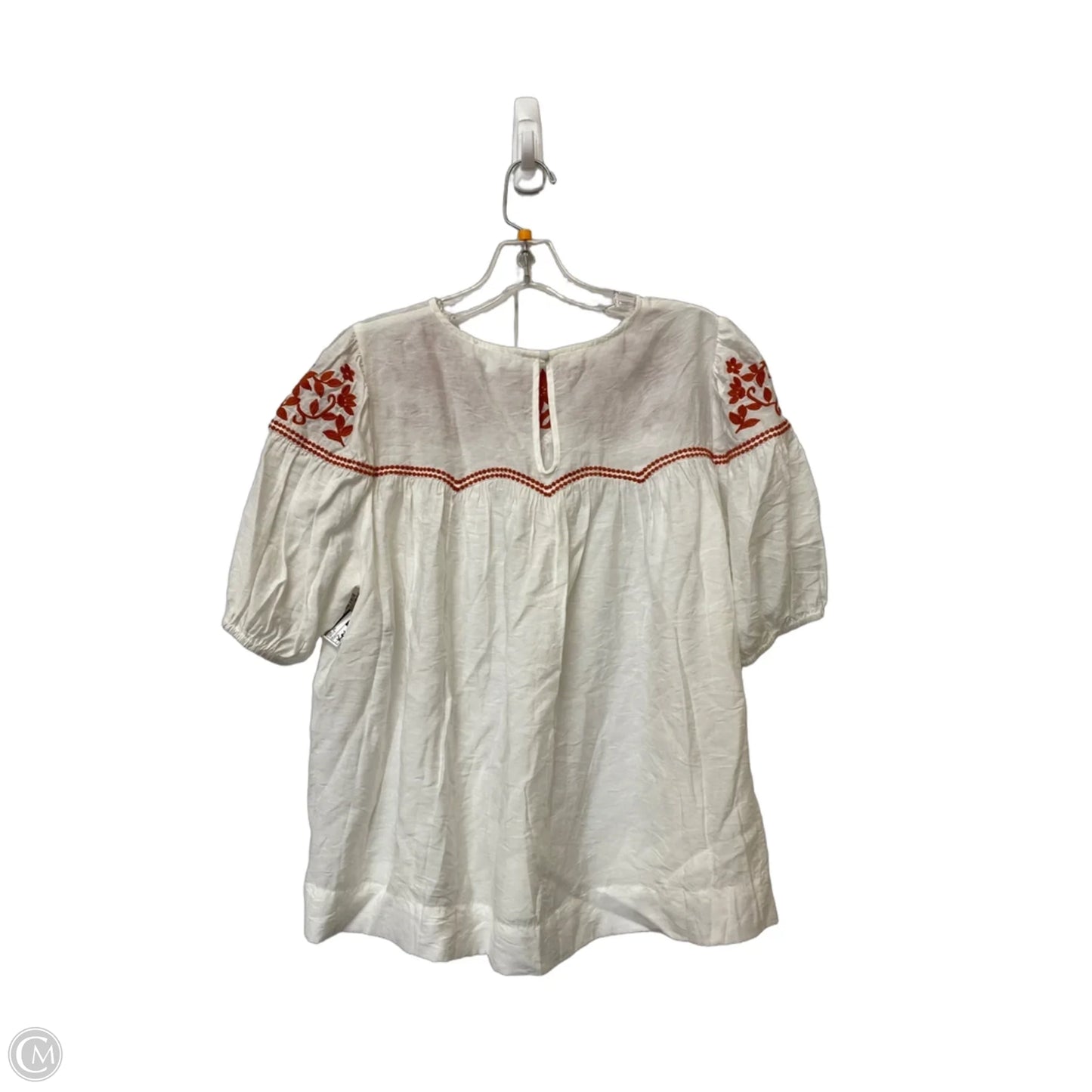Top Short Sleeve By Thml In White, Size: L