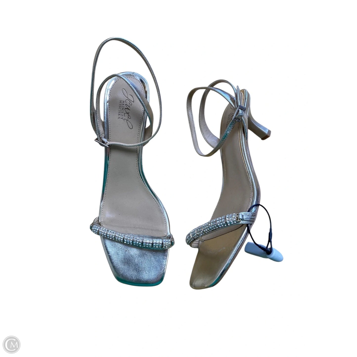 Sandals Heels Kitten By Badgley Mischka In Gold, Size: 9.5