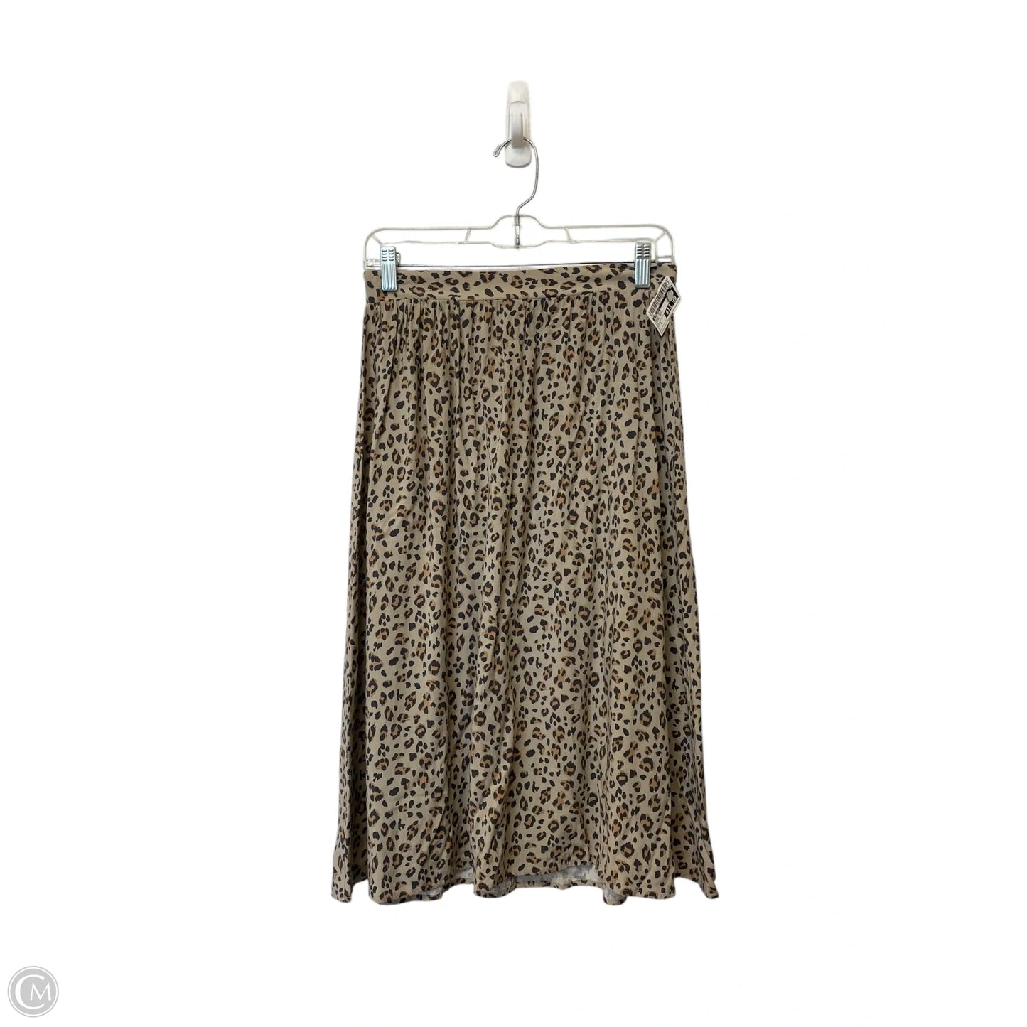 Skirt Midi By Nine West In Animal Print, Size: S
