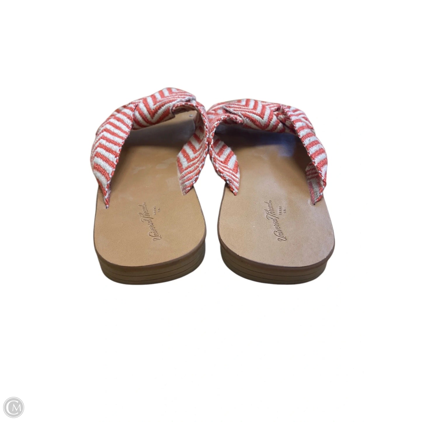 Sandals Flats By Universal Thread In Orange, Size: 7