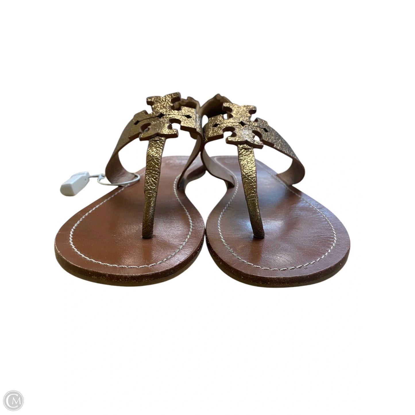 Sandals Designer By Tory Burch In Gold, Size: 8.5