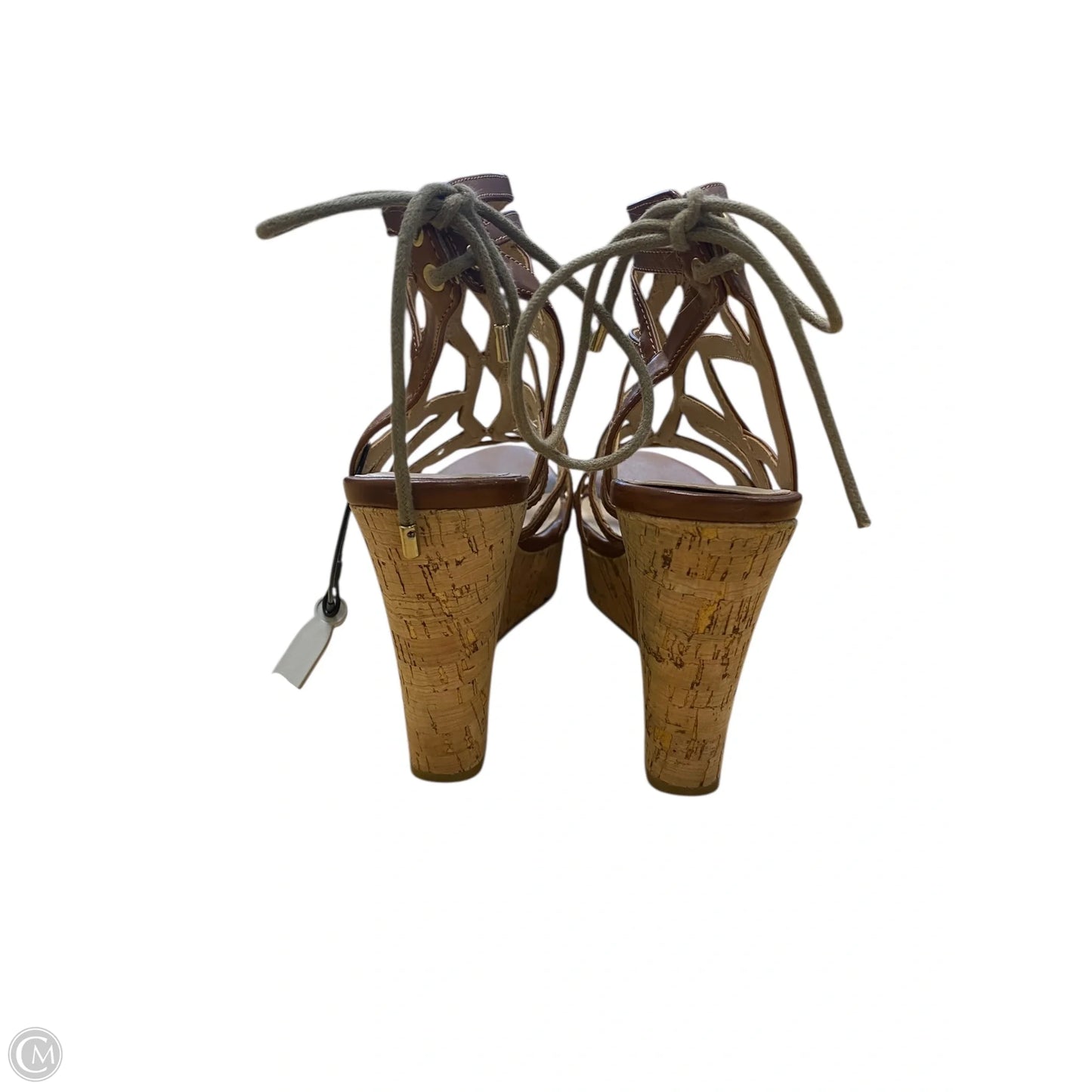Shoes Heels Wedge By Guess In Brown, Size: 8.5