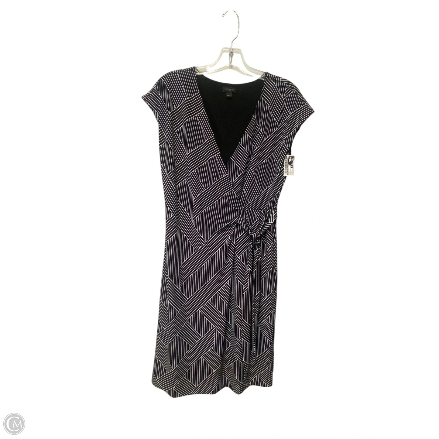Dress Casual Midi By Ann Taylor In Black, Size: S