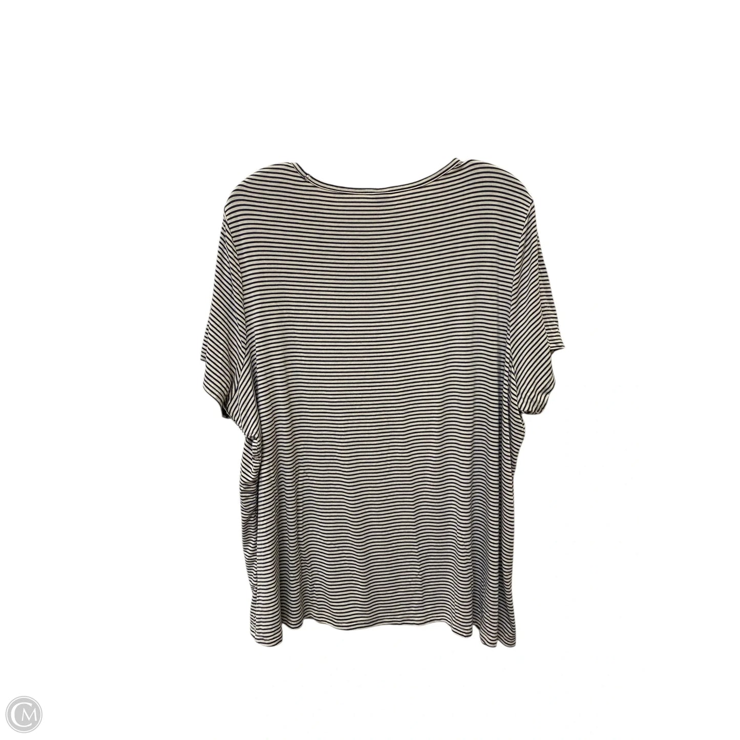 Top Short Sleeve By Old Navy In Striped Pattern, Size: Xxl