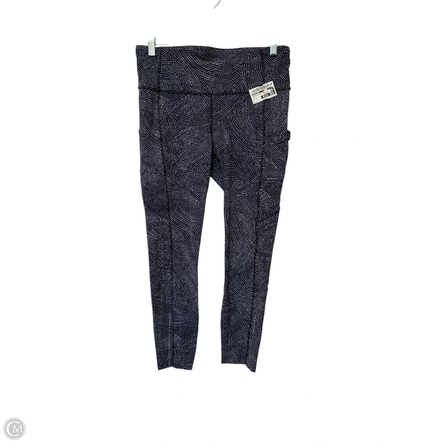 Athletic Leggings By Lululemon In Black & White, Size: 8