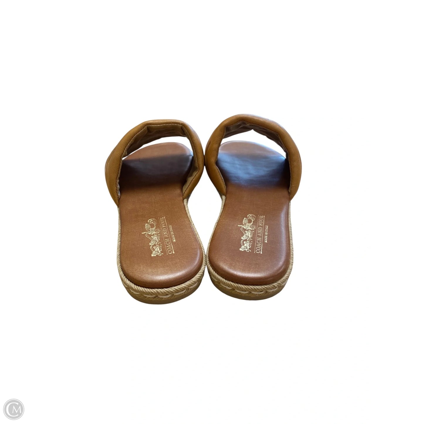 Sandals Flats By Coach And Four In Brown, Size: 6