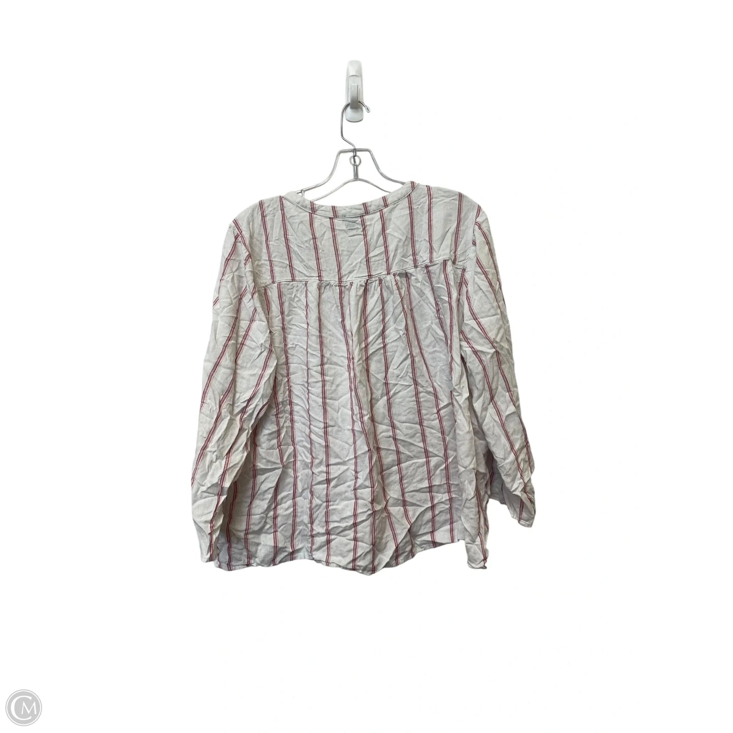 Top Long Sleeve By Splendid In Striped Pattern, Size: Xxl
