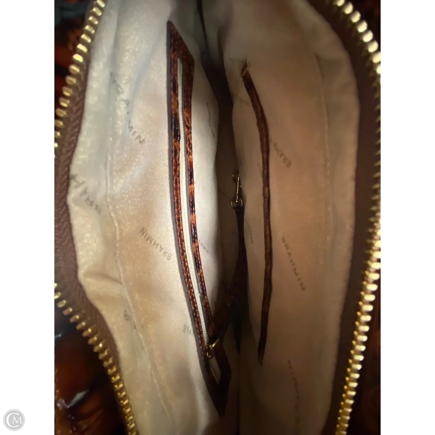 Handbag Designer By Brahmin, Size: Medium