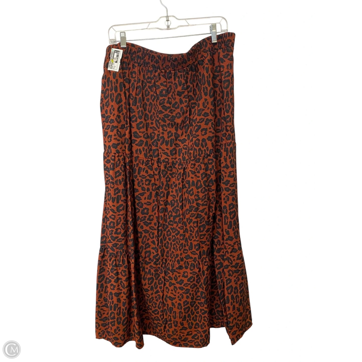 Skirt Maxi By Nine West In Animal Print, Size: Xl