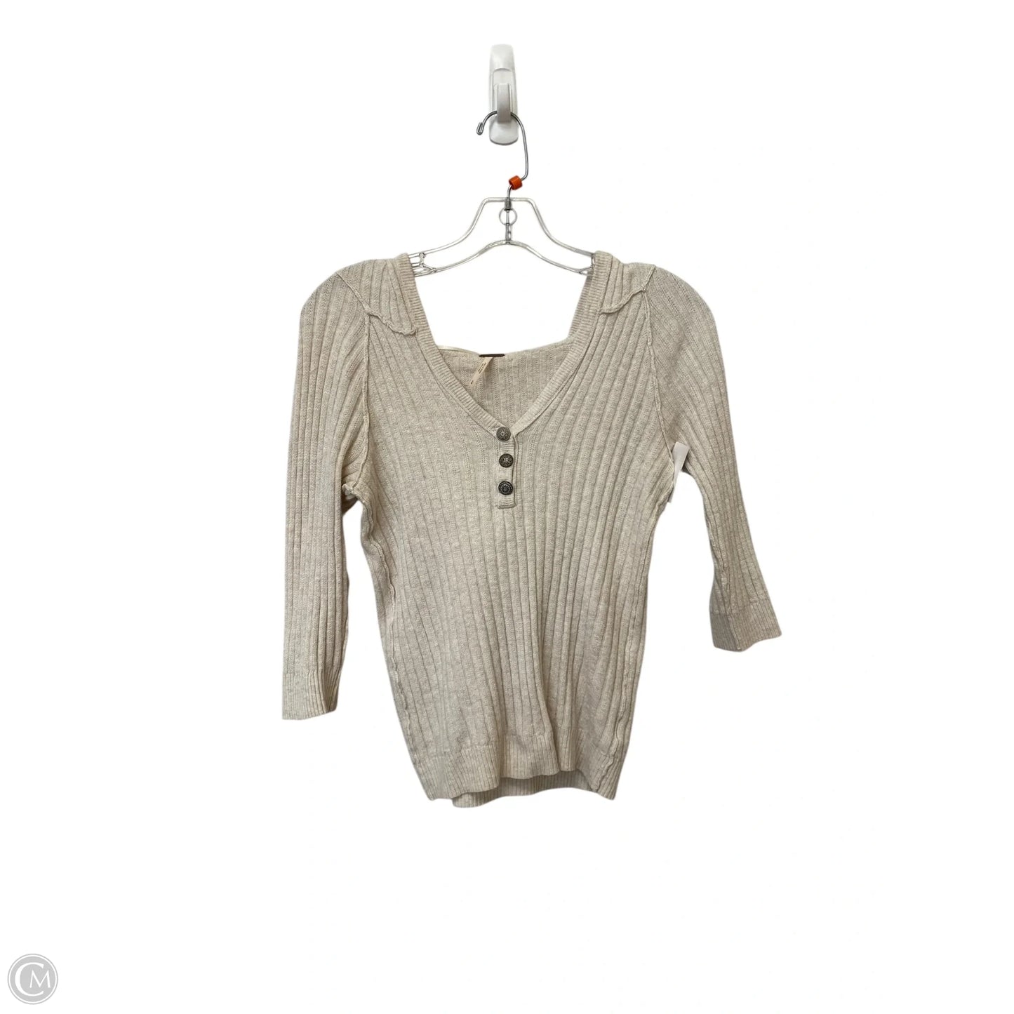 Top Long Sleeve By Free People In Brown, Size: L