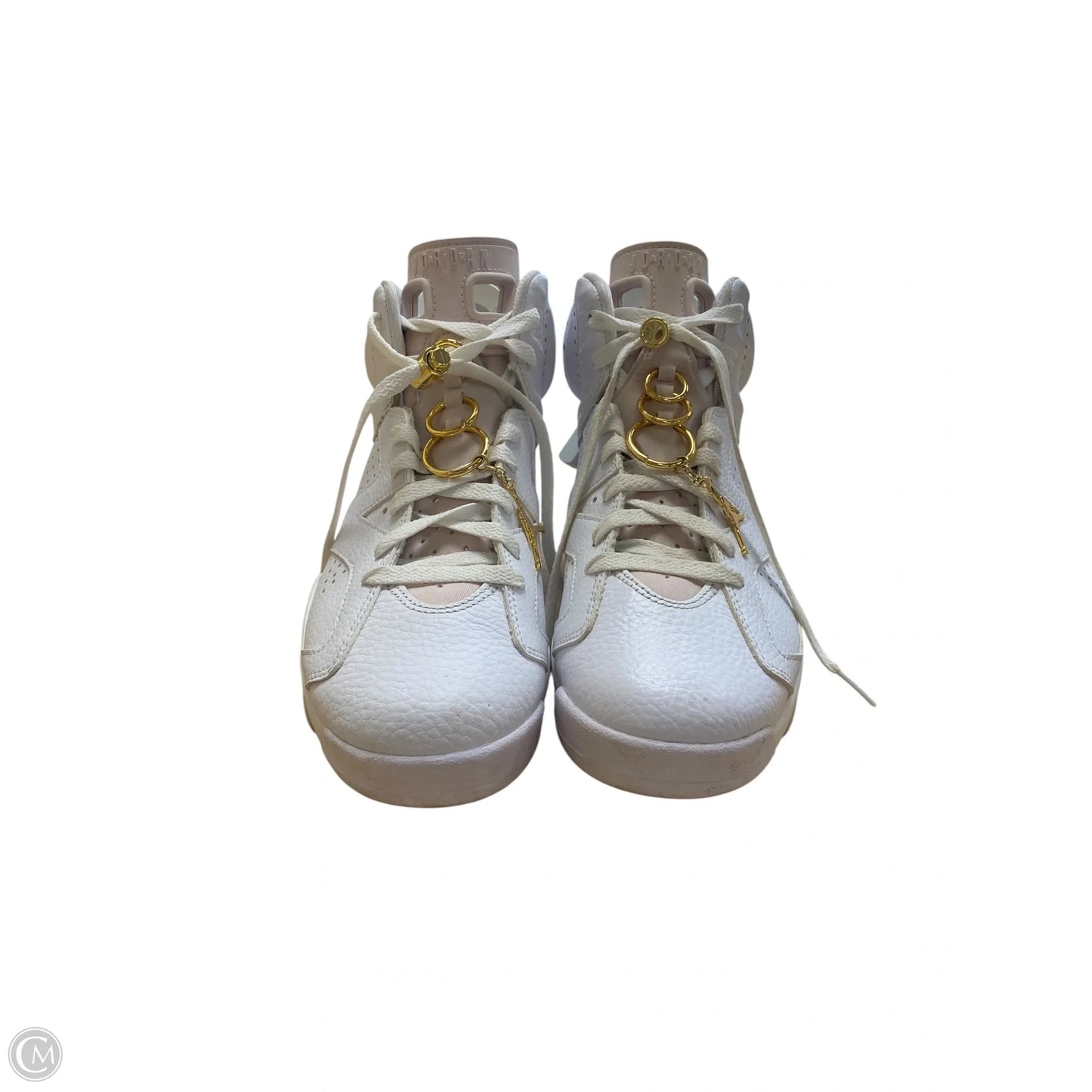 Shoes Luxury Designer By Jordan In White, Size: 10