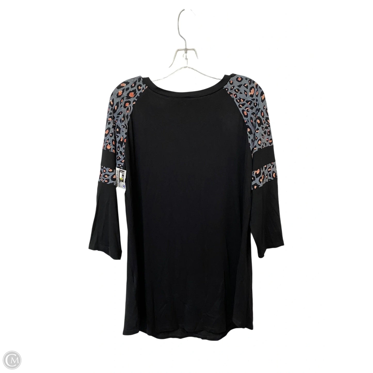 Top Long Sleeve Basic By Avenue In Animal Print, Size: 16