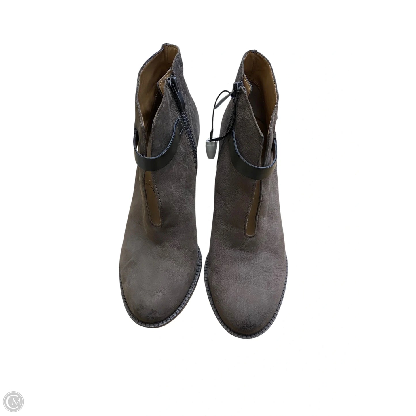 Boots Ankle Heels By Franco Sarto In Brown, Size: 8.5