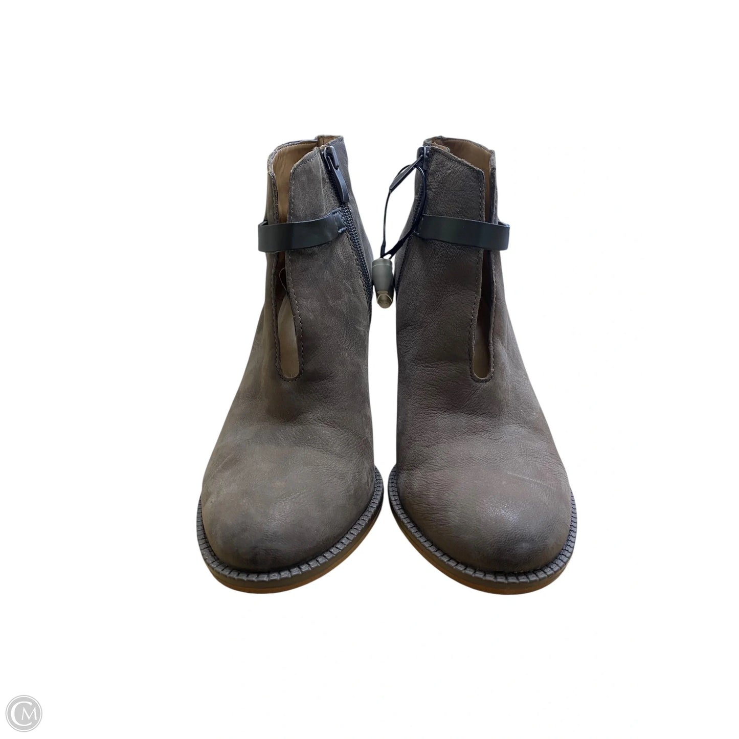 Boots Ankle Heels By Franco Sarto In Brown, Size: 8.5