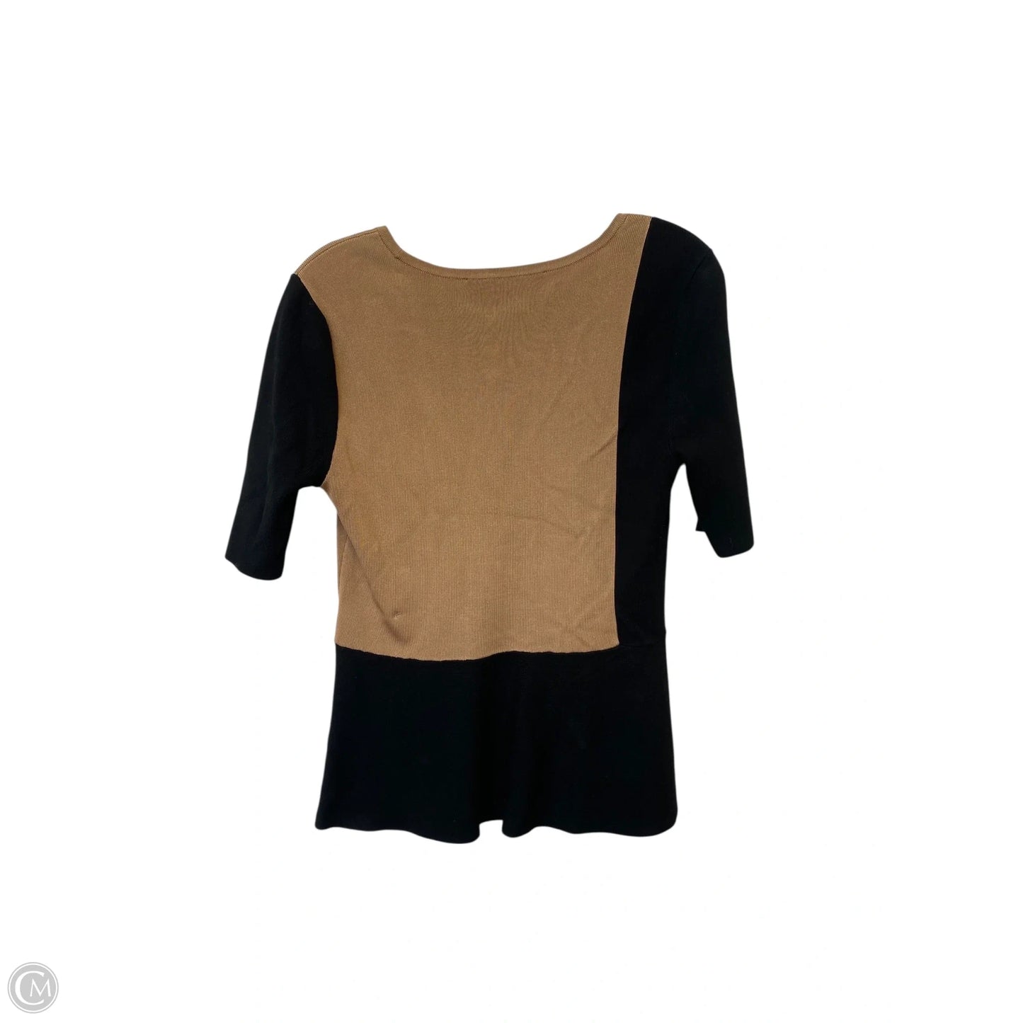 Top Short Sleeve By White House Black Market In Black & Brown, Size: S