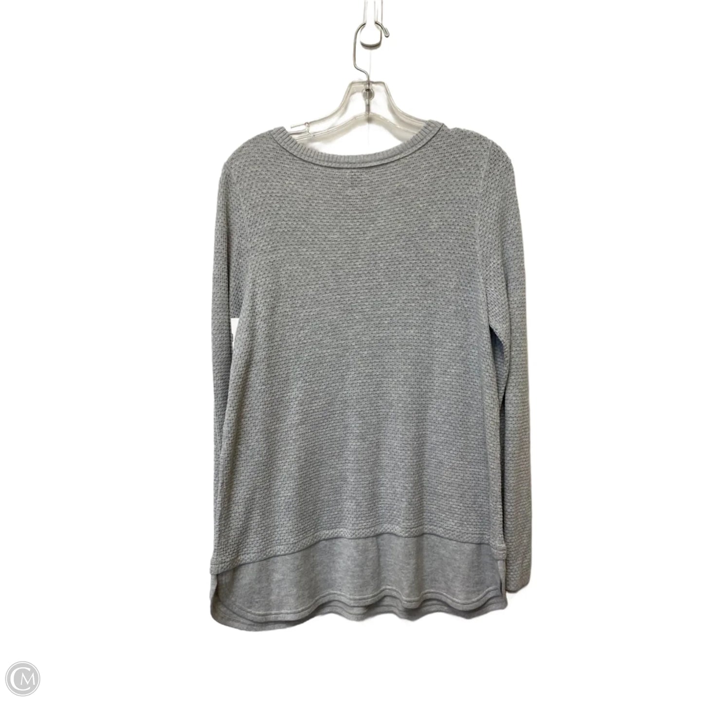 Top Long Sleeve Basic By Nic + Zoe In Grey, Size: M