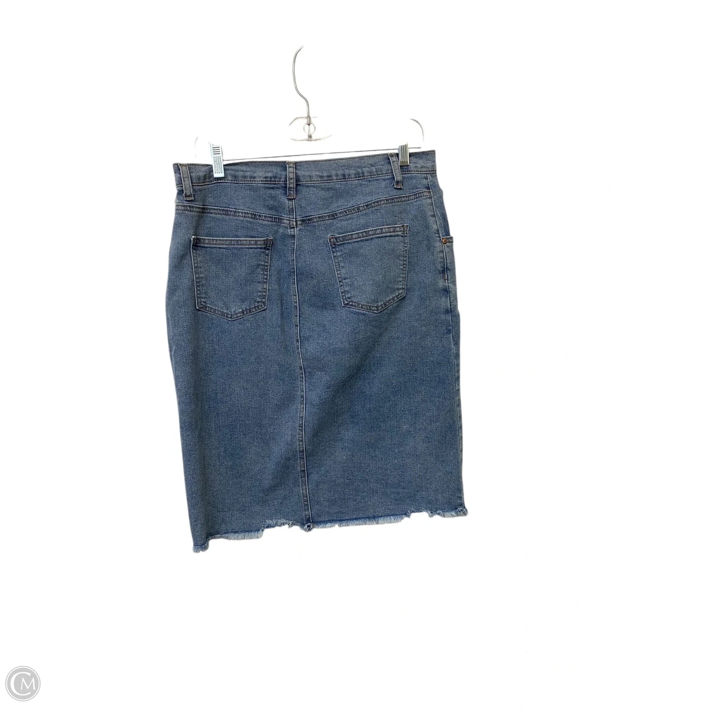 Skirt Midi By Clothes Mentor In Blue Denim, Size: M