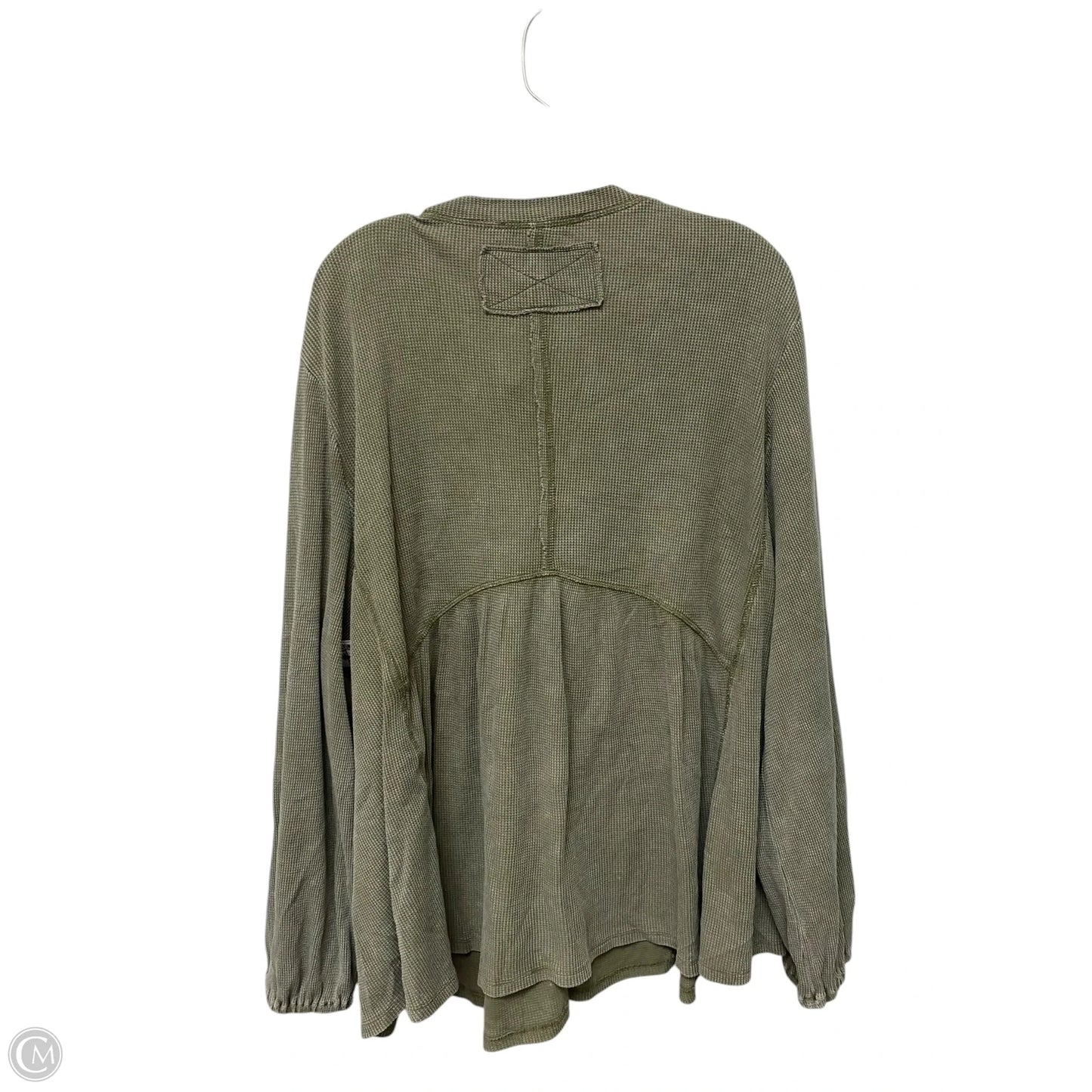 Top Long Sleeve By America Rag In Green, Size: 2x
