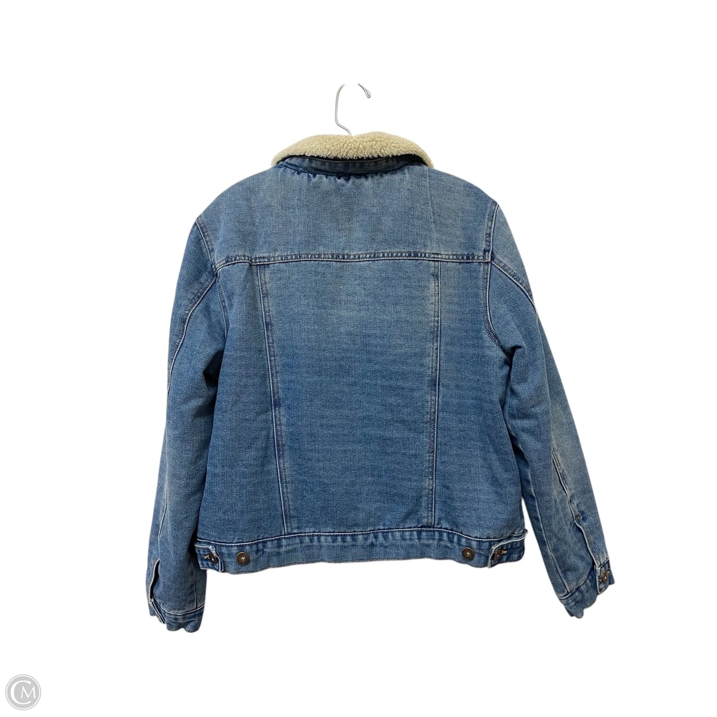 Jacket Faux Fur & Sherpa By True Craft In Blue Denim, Size: Xl