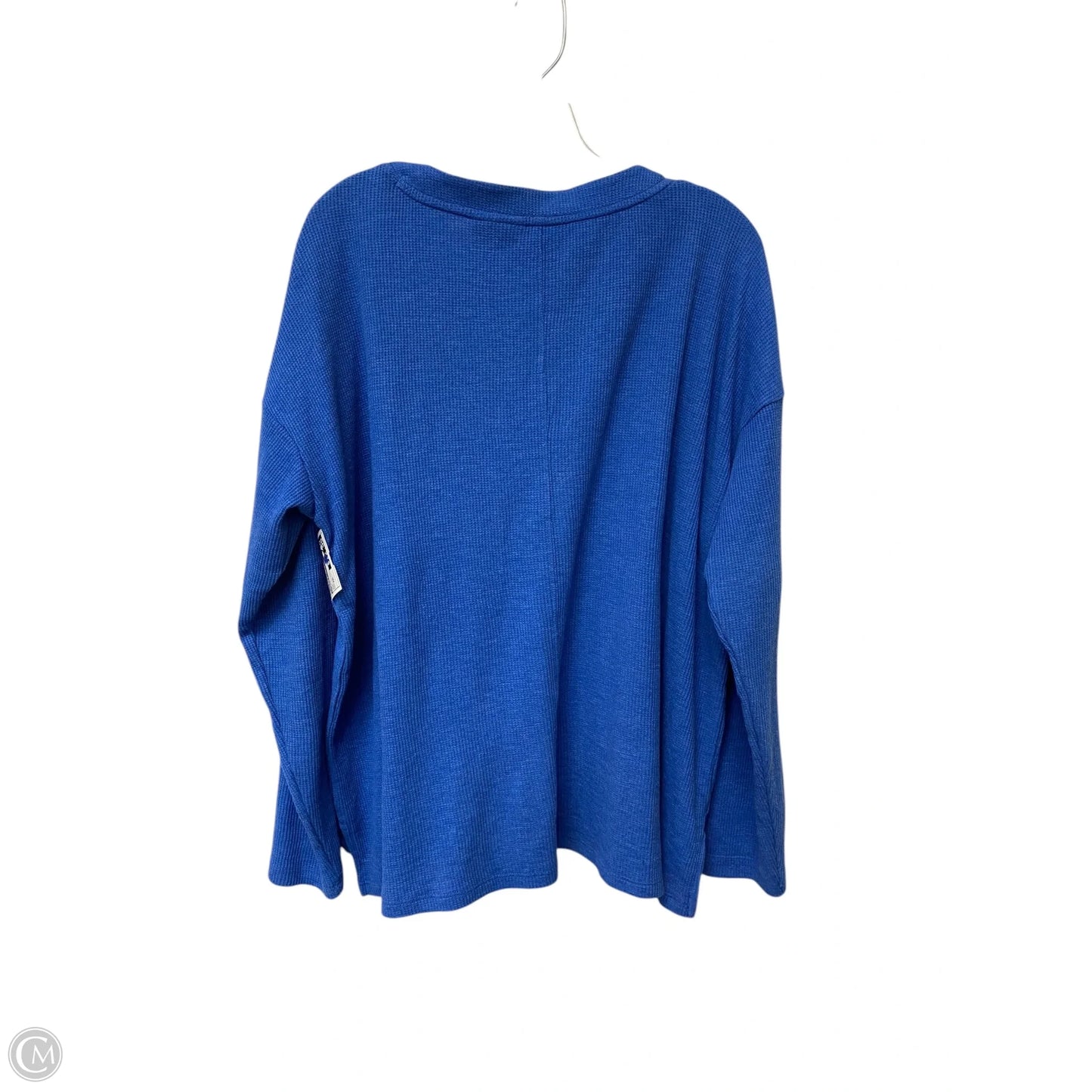 Top Long Sleeve By Wonderly In Blue, Size: Xxl