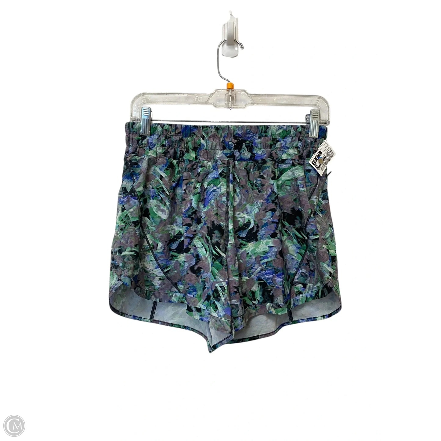 Athletic Shorts By Lululemon In Blue & Green, Size: 8