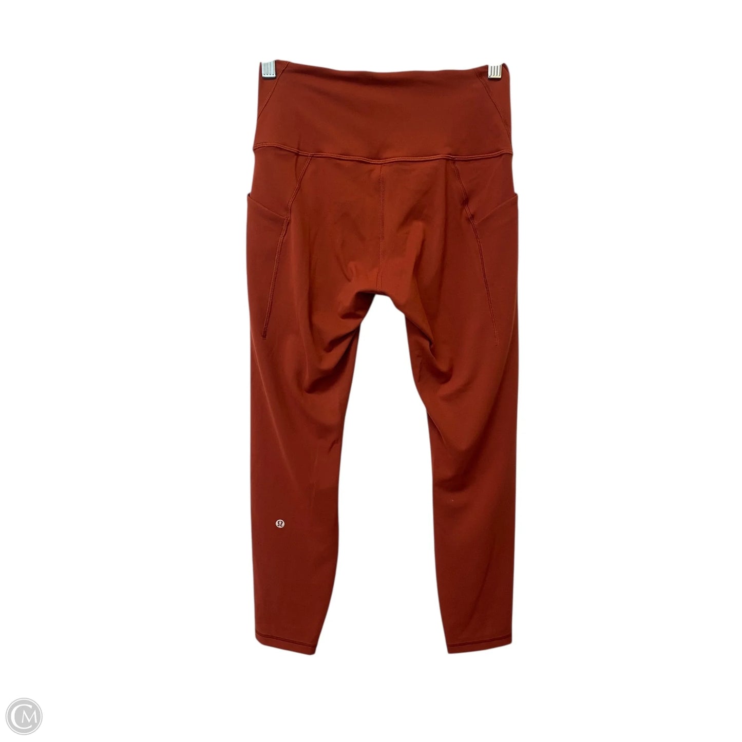 Athletic Leggings By Lululemon In Orange, Size: 8
