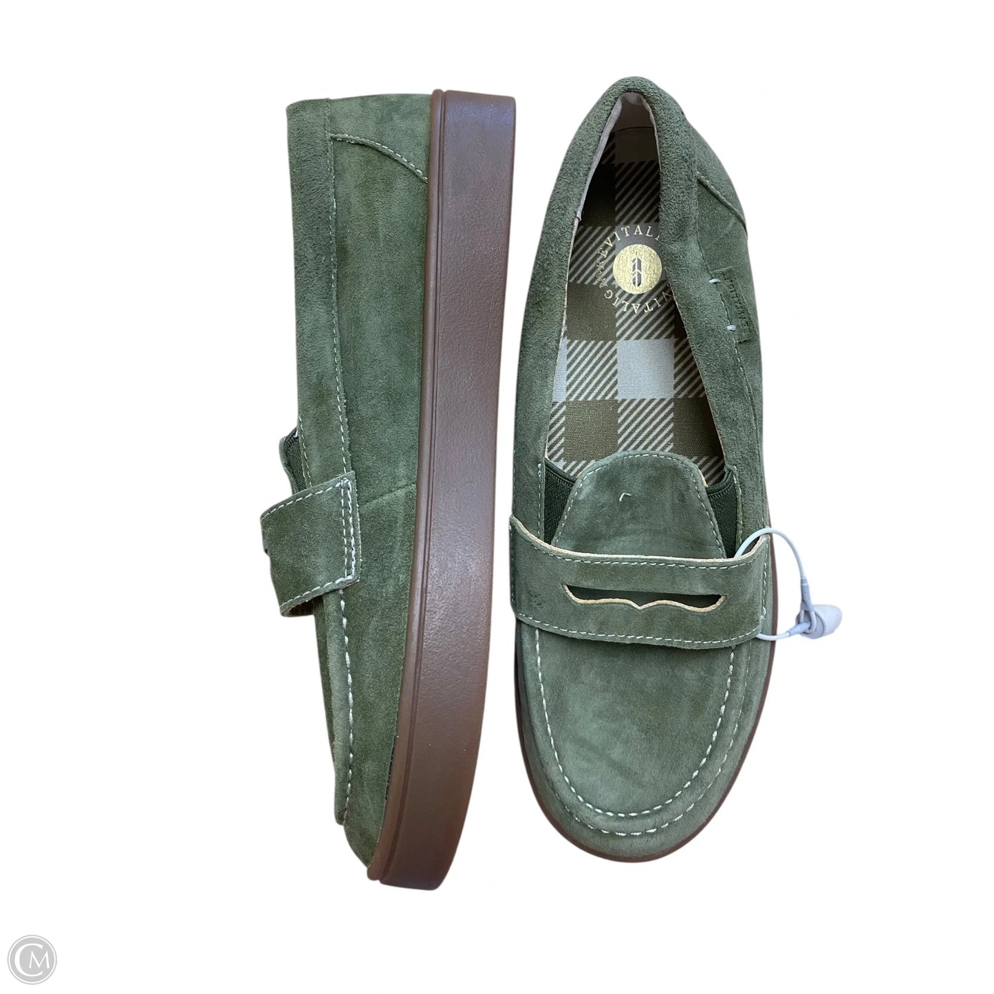 Shoes Flats By Clothes Mentor In Green, Size: 8.5
