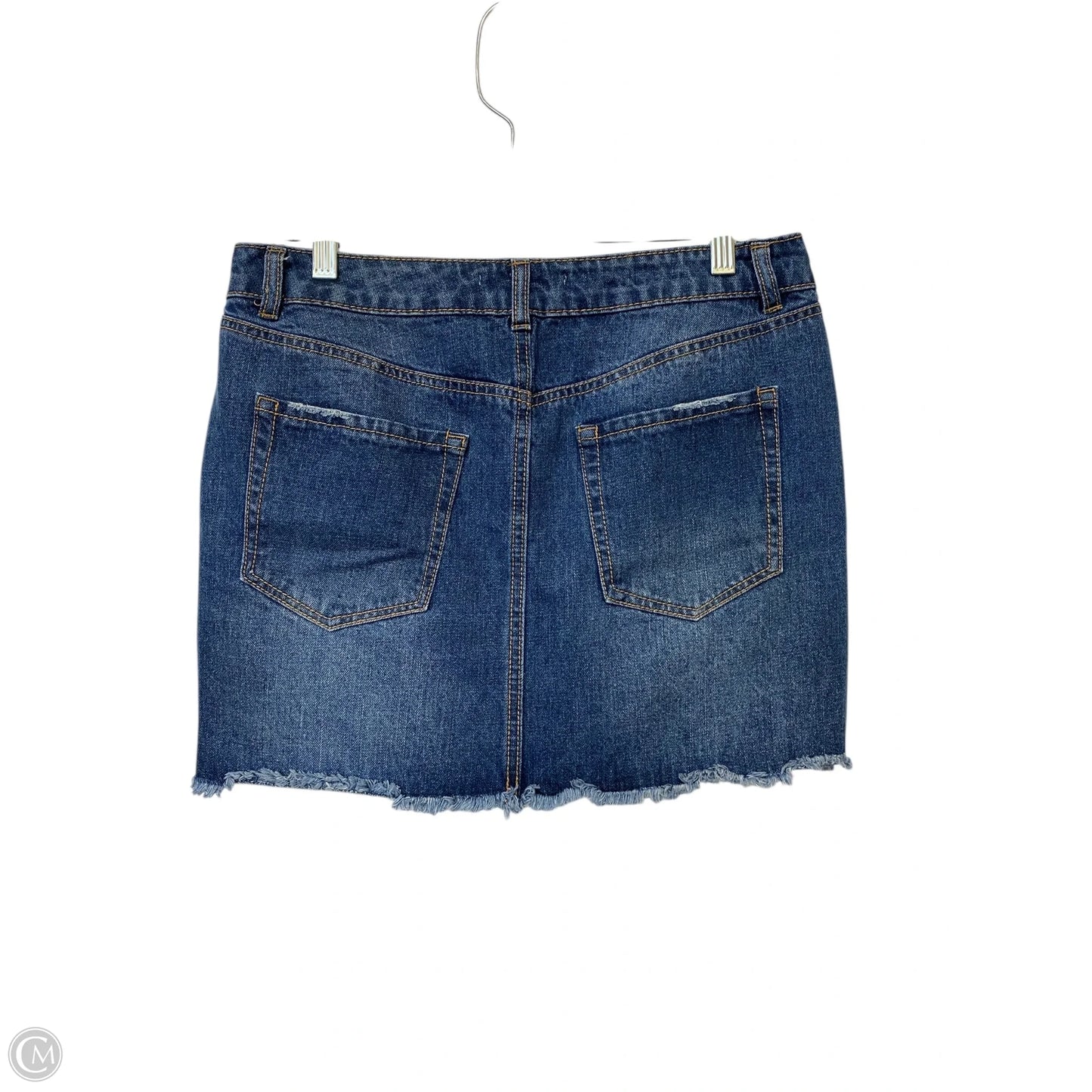 Skirt Mini & Short By Refuge In Blue Denim, Size: M