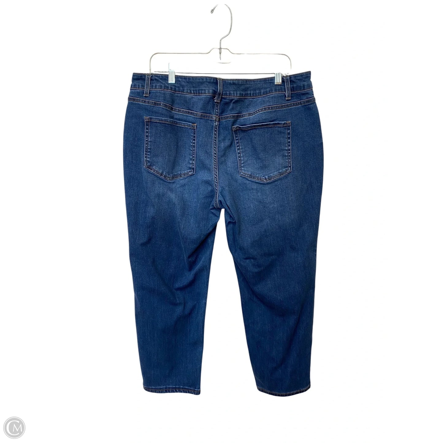 Jeans Straight By Time And Tru In Blue Denim, Size: 18
