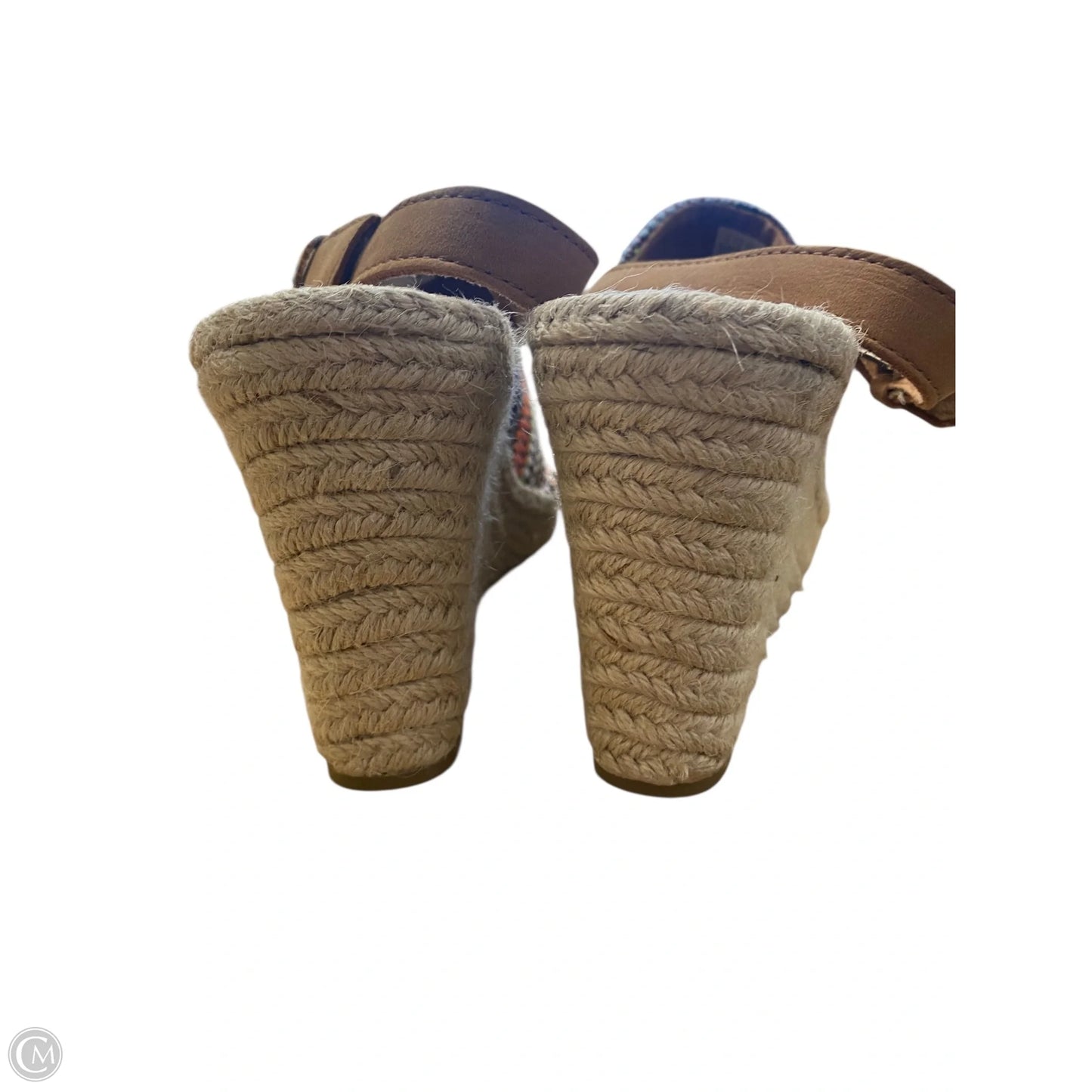 Sandals Heels Wedge By Toms In Multi-colored, Size: 10