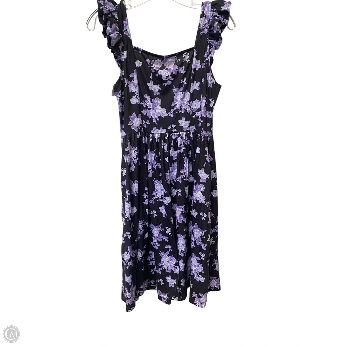 Dress Casual Short By Cmf In Grey & Purple, Size: M