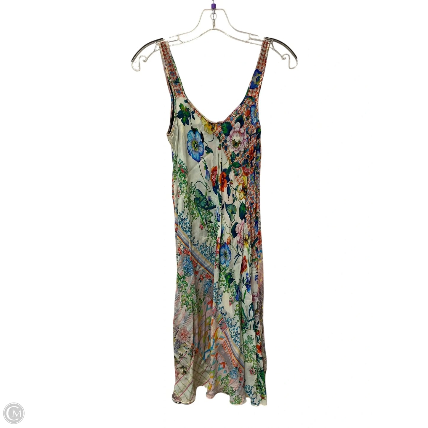 Dress Casual Midi By Johnny Was In Multi-colored, Size: Xs