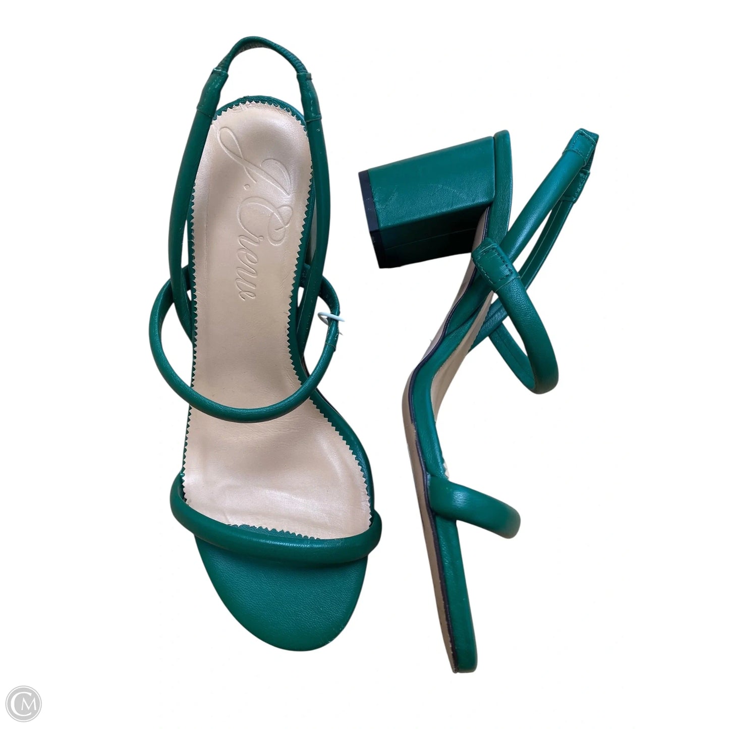 Shoes Heels Block By J. Crew In Green, Size: 9