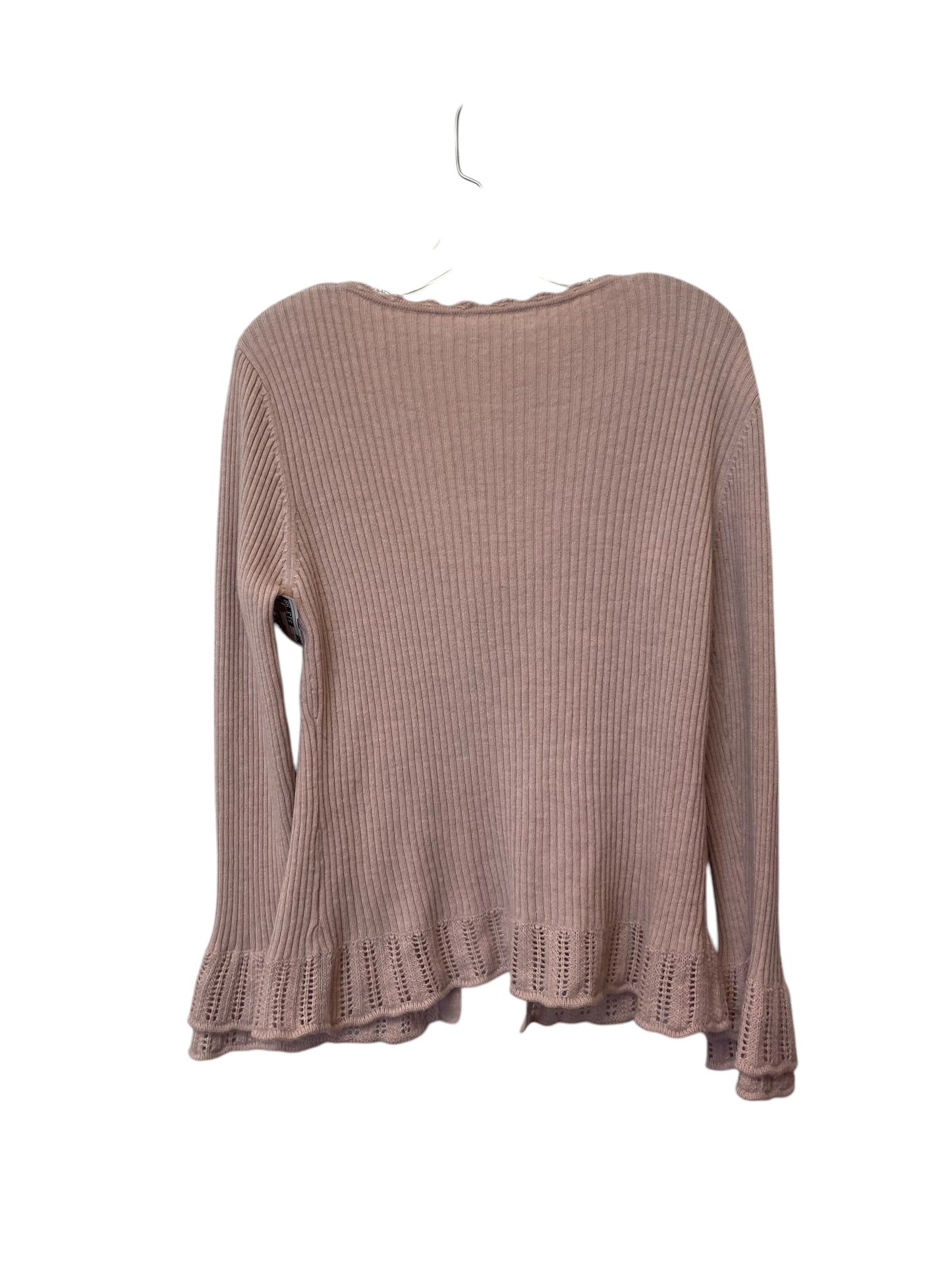 Cardigan By Clothes Mentor In Pink, Size: S