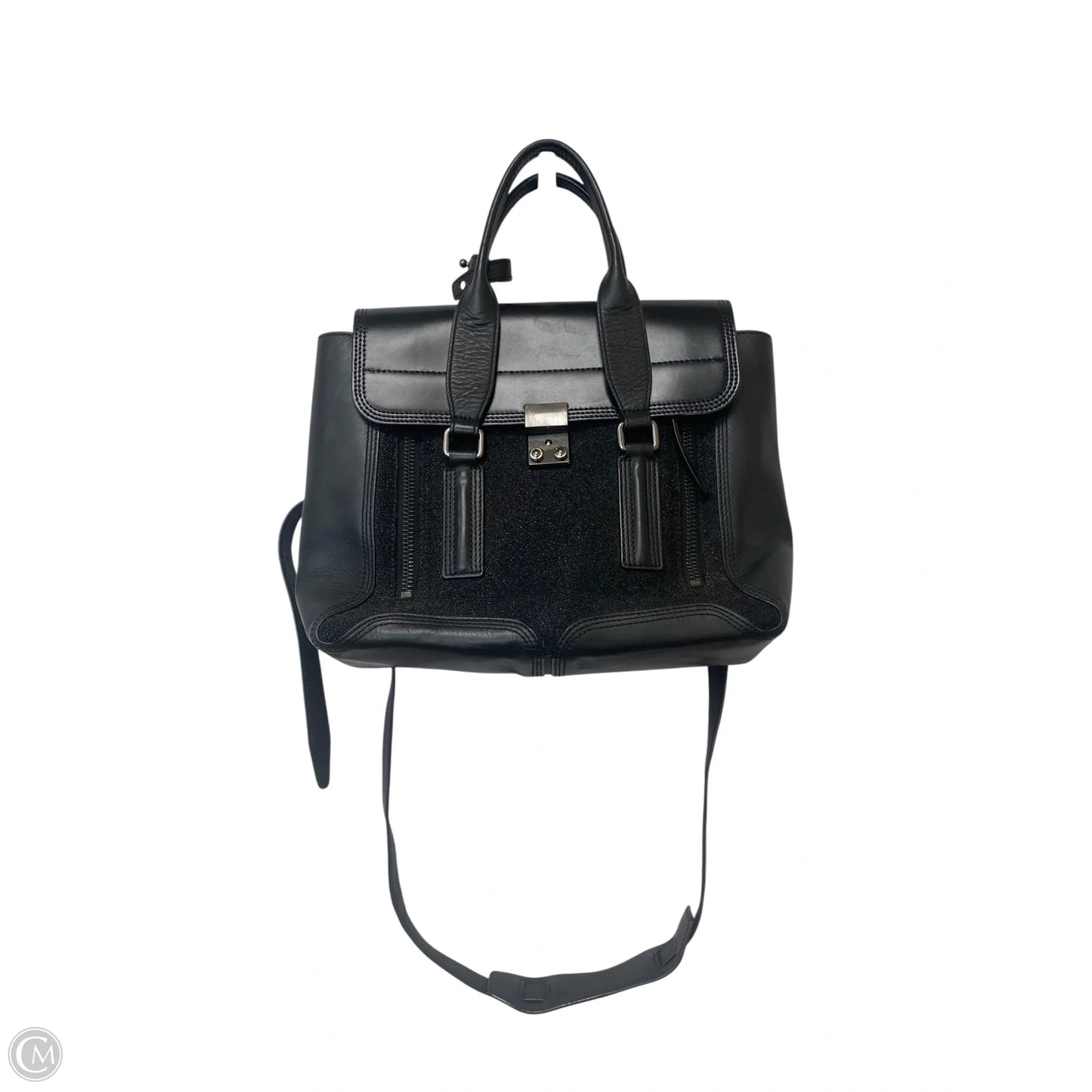 Handbag Leather By Cmf, Size: Large
