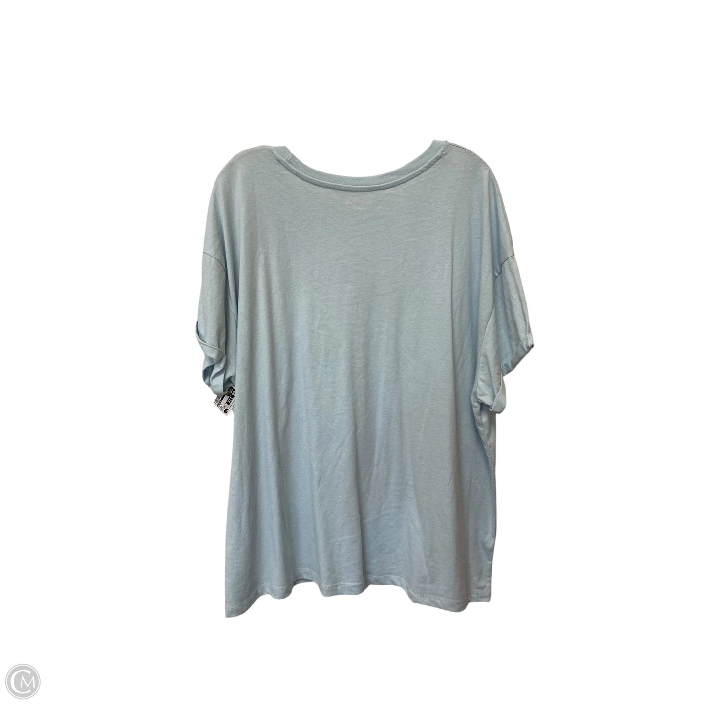 Top Short Sleeve By Wonderly In Blue, Size: Xxl