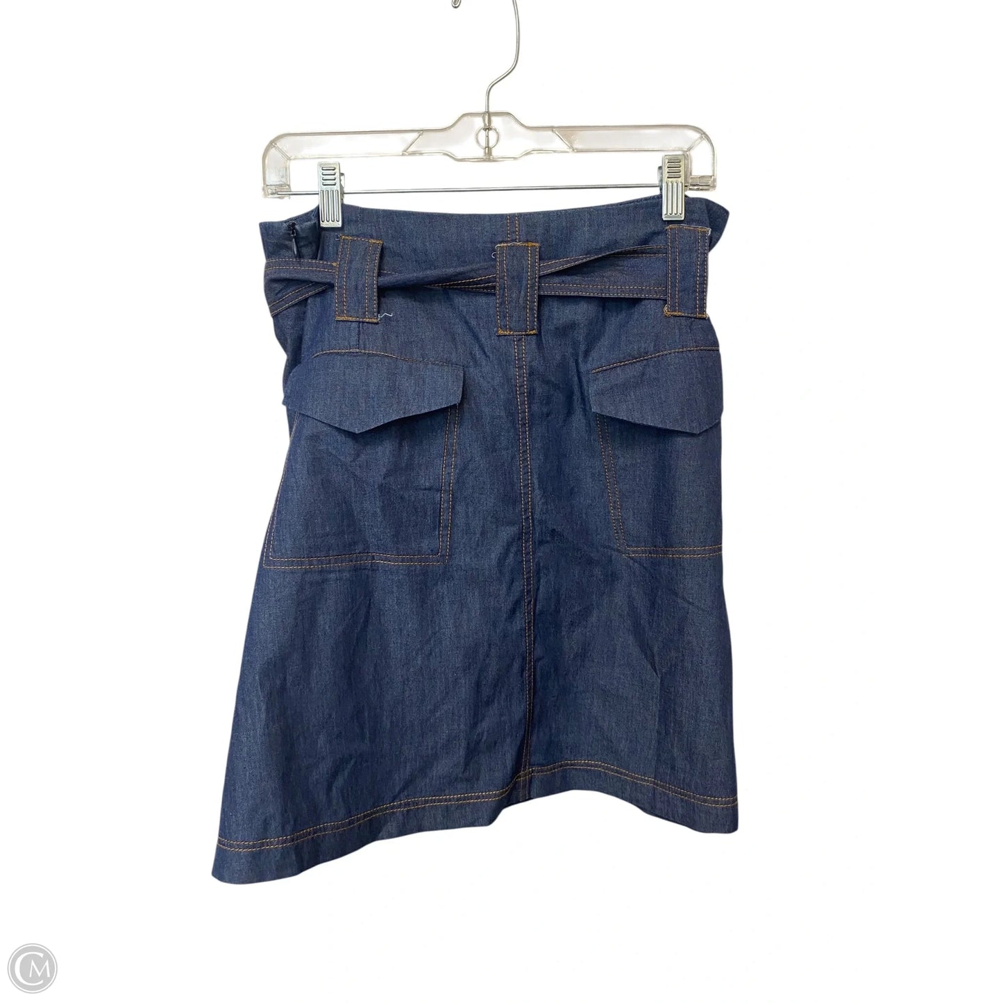 Skirt Midi By Cme In Blue Denim, Size: L