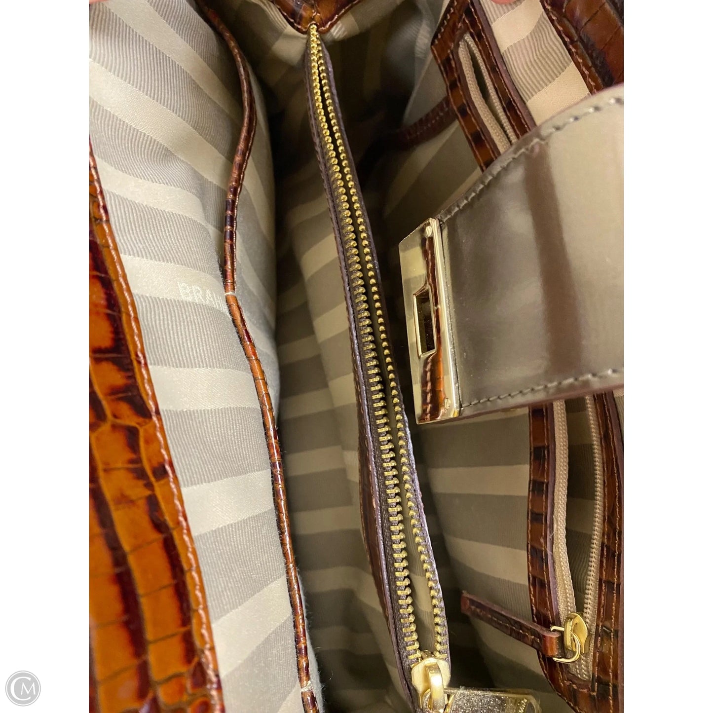 Handbag Designer By Brahmin, Size: Medium