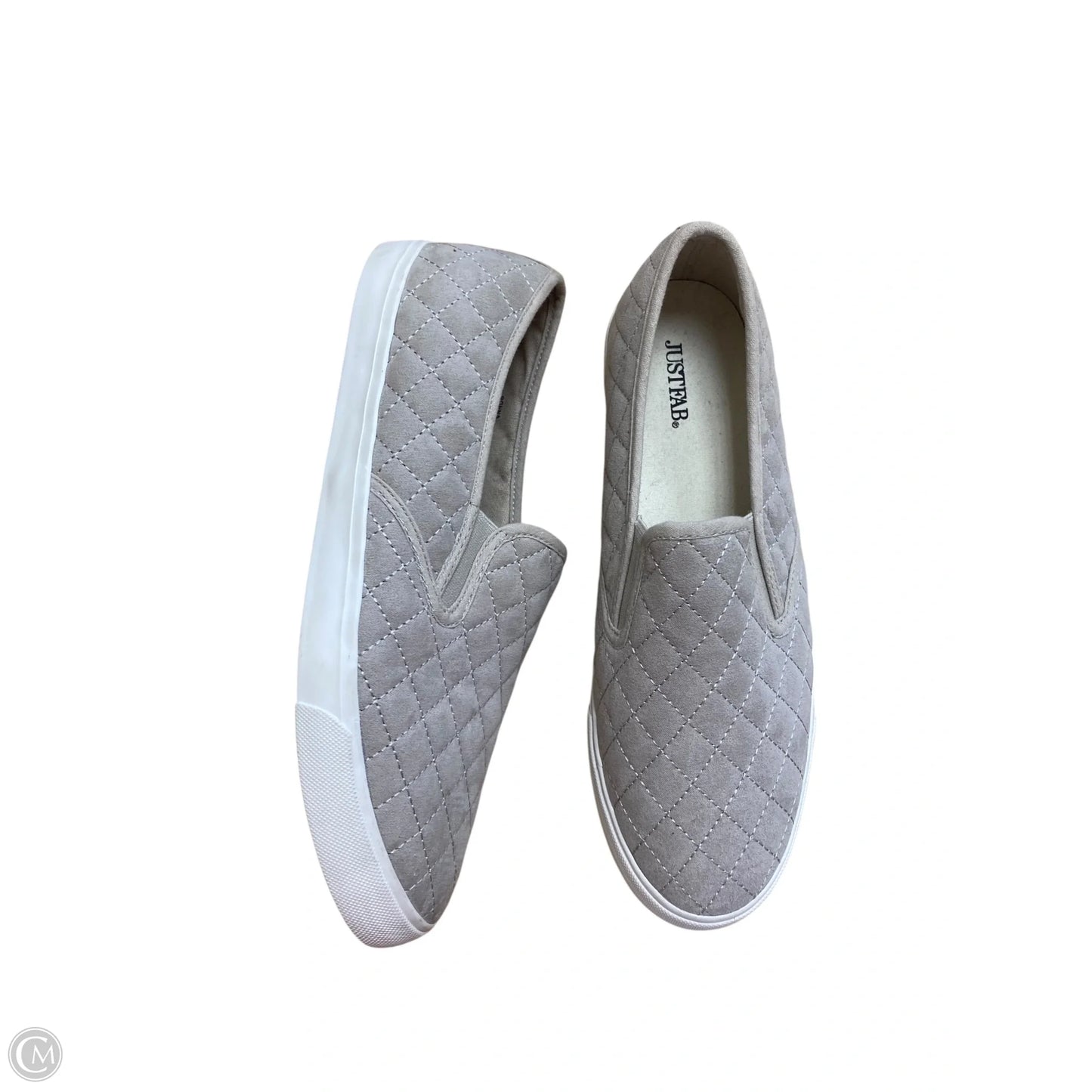 Shoes Flats By Just Fab In Grey, Size: 11