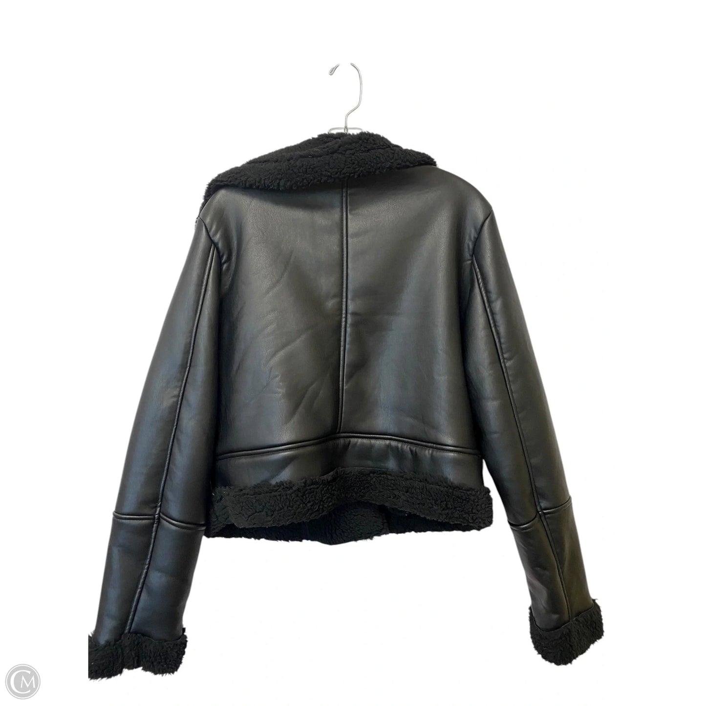 Jacket Moto By Vigoss In Black, Size: L