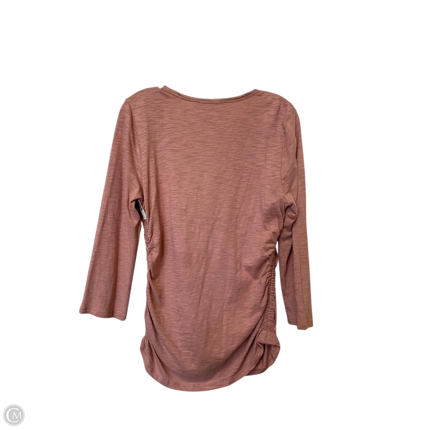 Top Long Sleeve By White House Black Market In Pink, Size: L