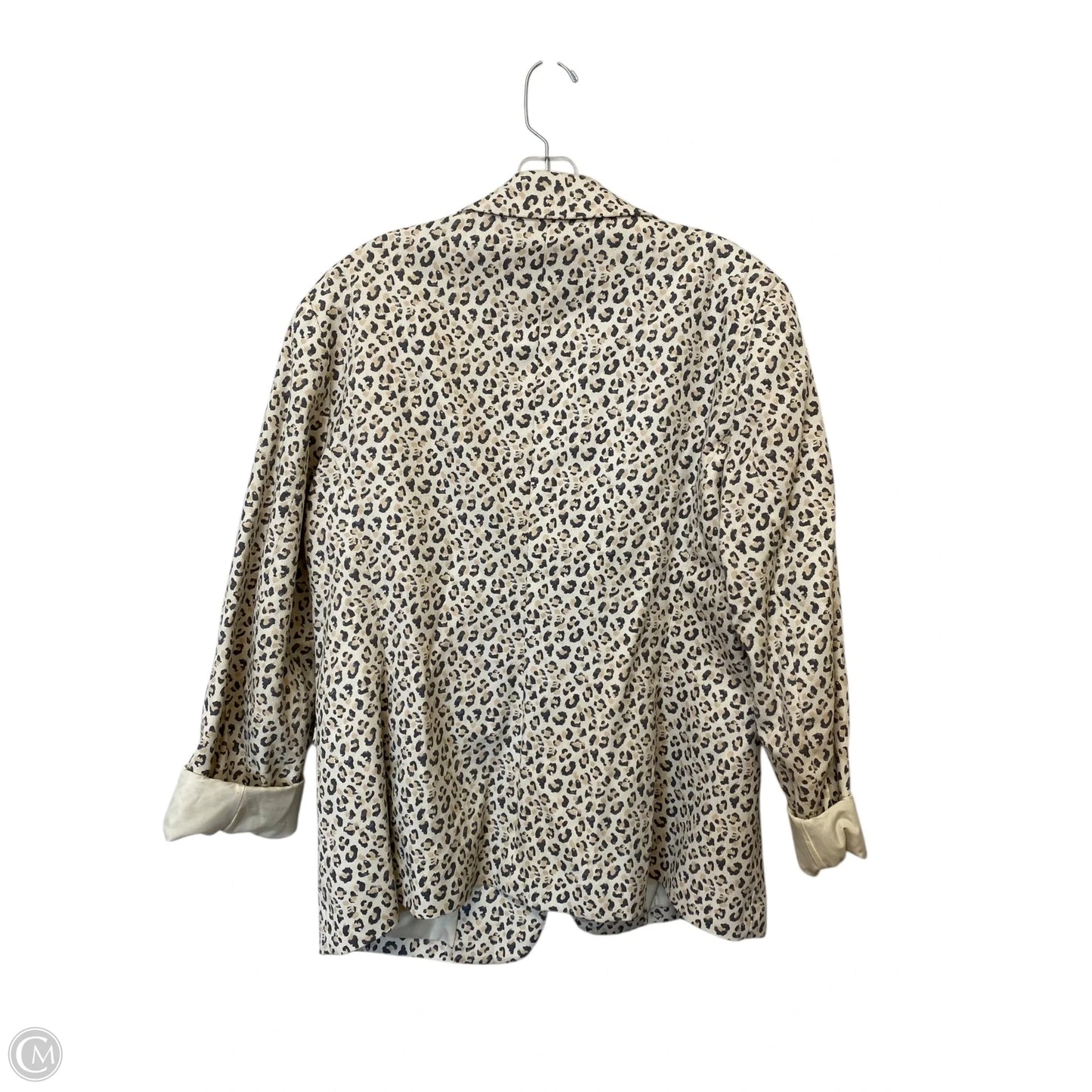 Blazer By Nine West Apparel In Animal Print, Size: 14