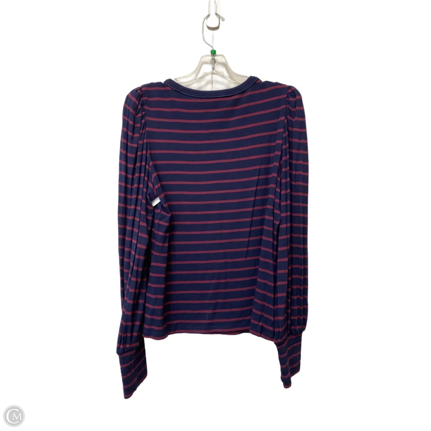 Top Long Sleeve By White House Black Market In Striped Pattern, Size: M