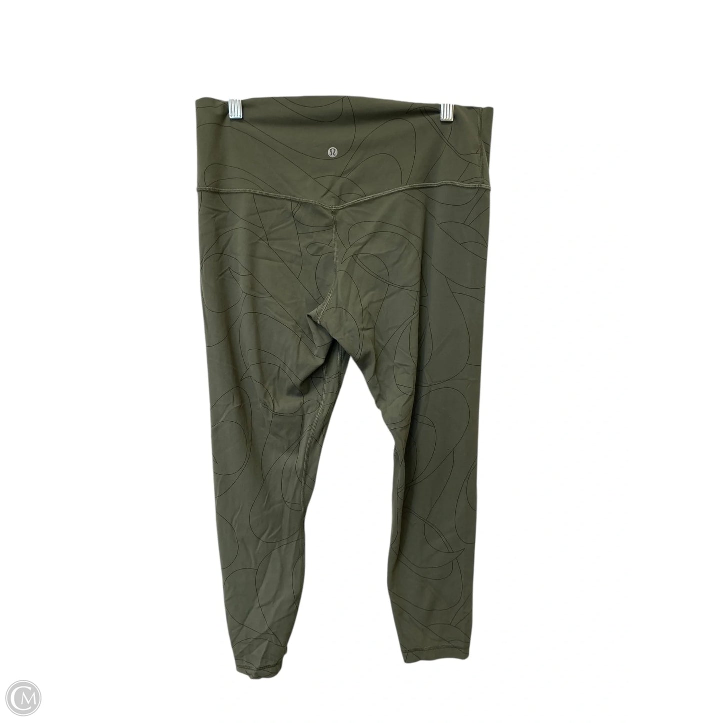 Athletic Leggings By Lululemon In Green, Size: 14