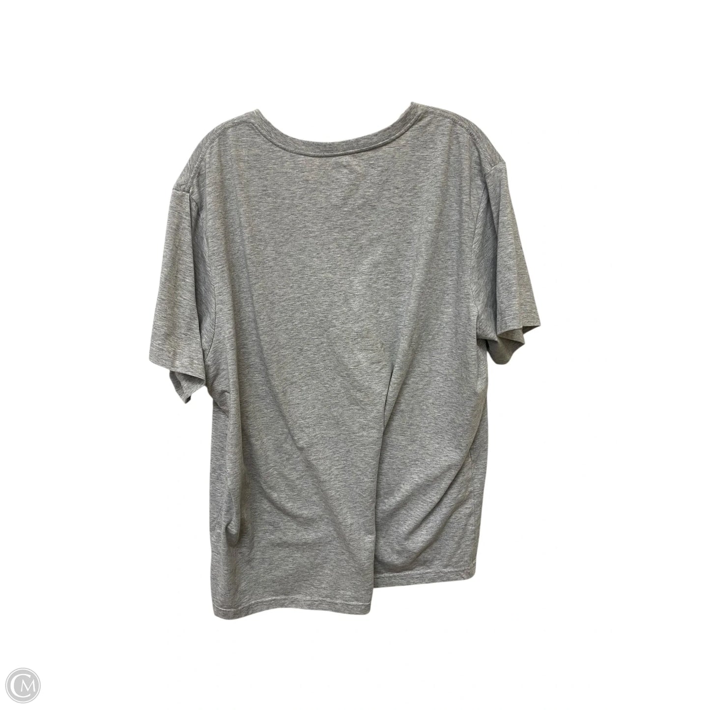 Top Short Sleeve Basic By George In Grey, Size: 2x