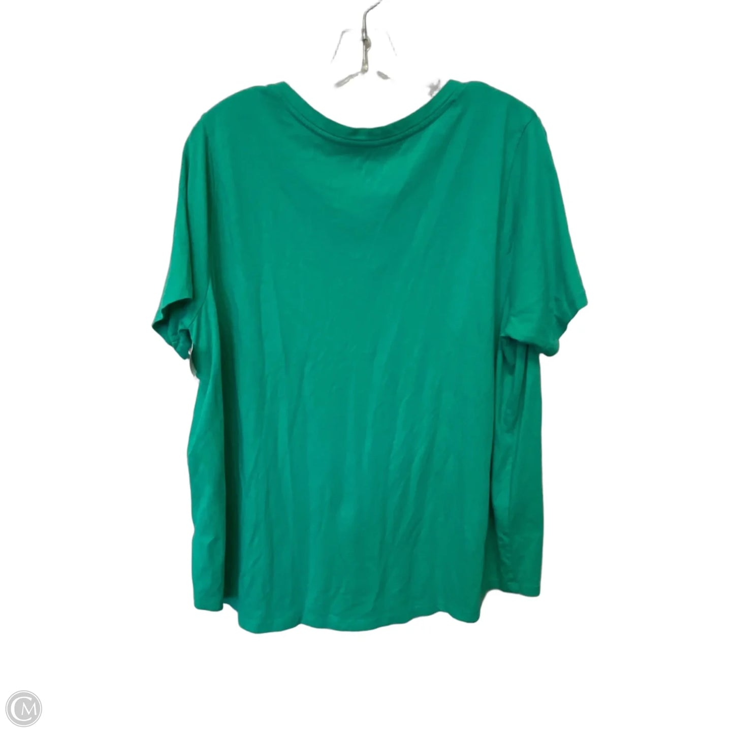 Top Short Sleeve Basic By Terra & Sky In Green, Size: 1x