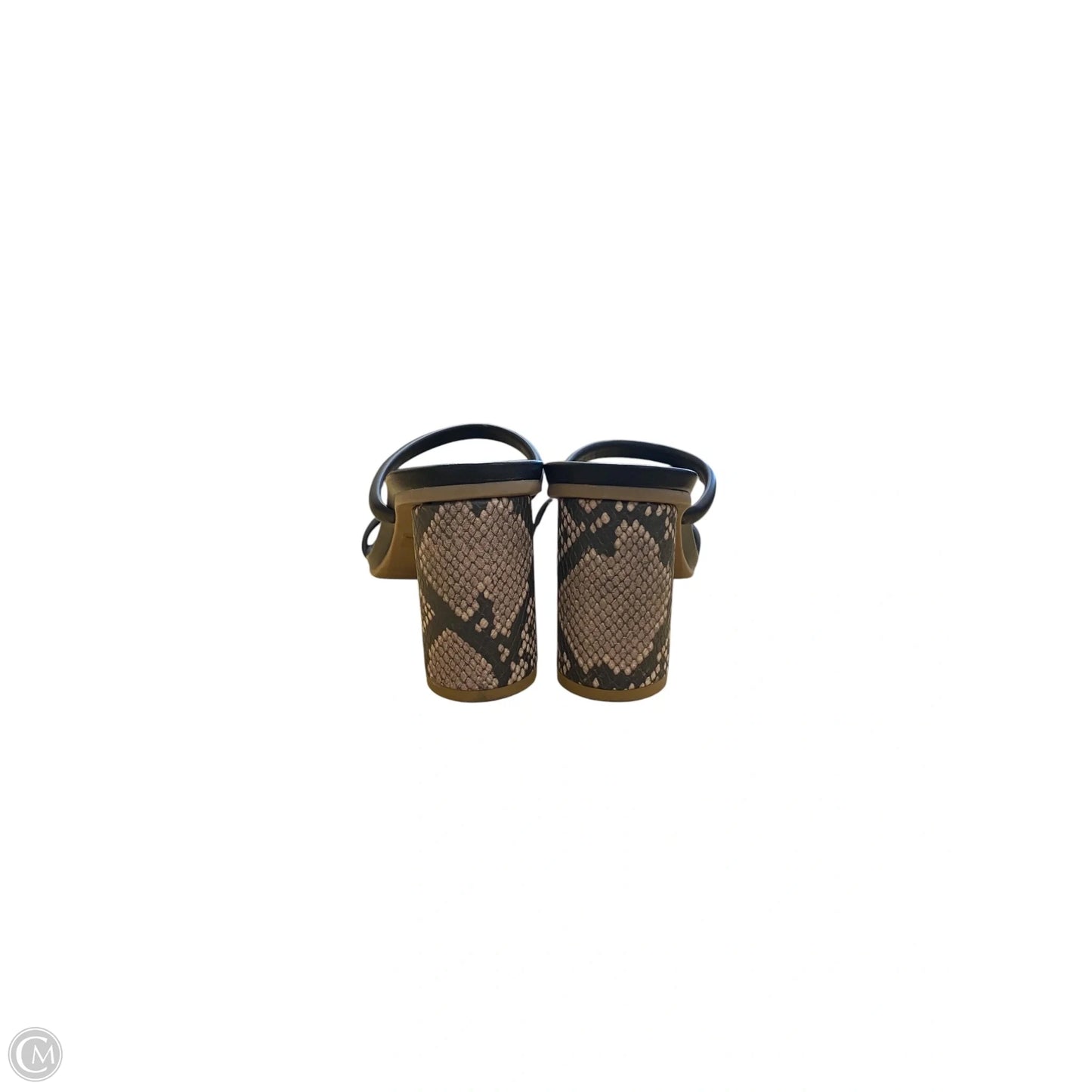Sandals Heels Block By A New Day In Snakeskin Print, Size: 8.5