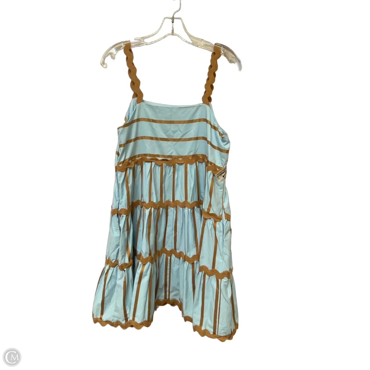 Dress Casual Short By Entro In Blue & Brown, Size: M